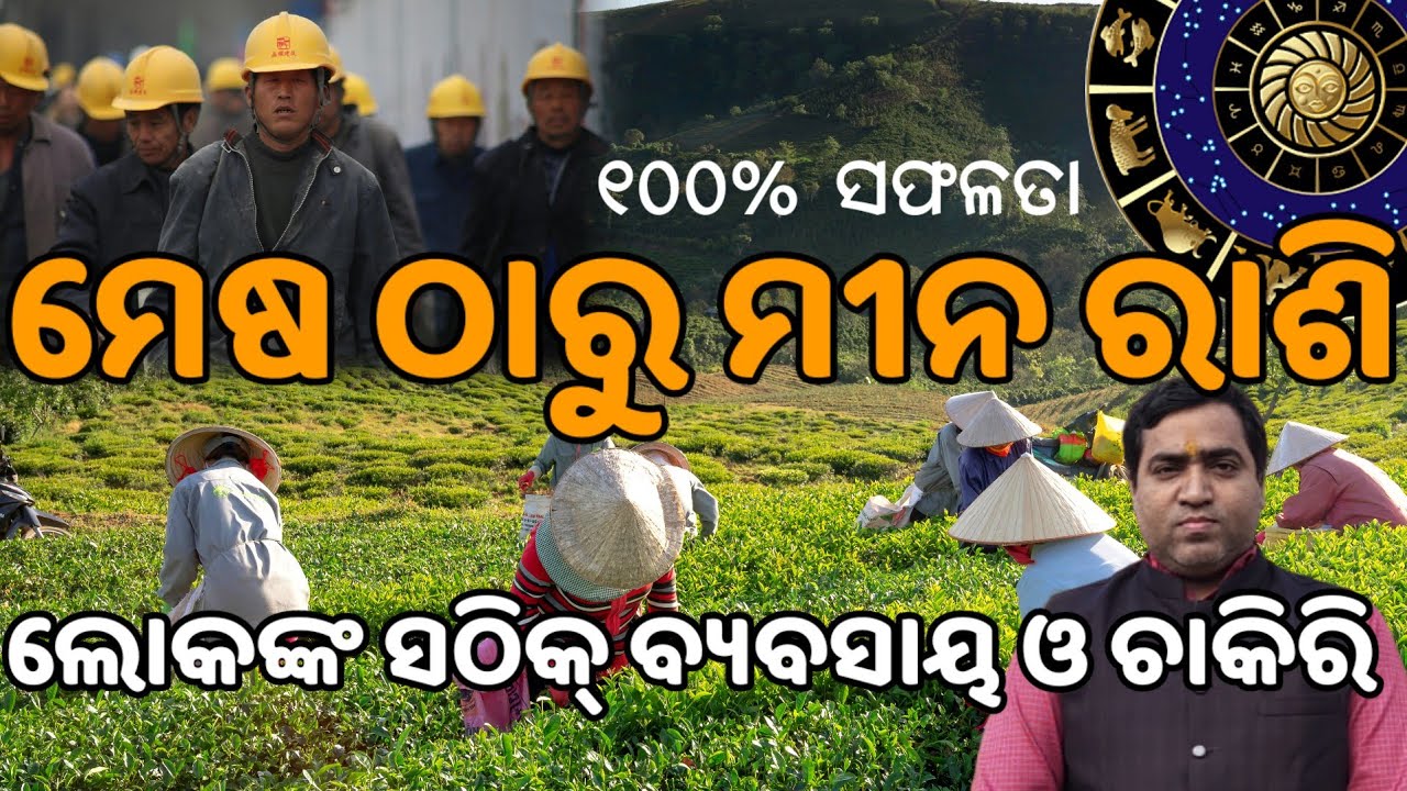 ମେଷ ଠାରୁ ମୀନ ରାଶି ଲୋକଙ୍କ ସଠିକ୍ ବ୍ୟବସାୟ ଓ ଚାକିରି l Mesha to Meena Rashi ...