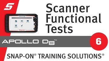 Scanner Functional Tests: APOLLO-D8™ (Pt. 6/11) | Snap-on Training Solutions®