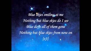 Video thumbnail of "Willie Nelson-Blue Skies (with Lyrics)"