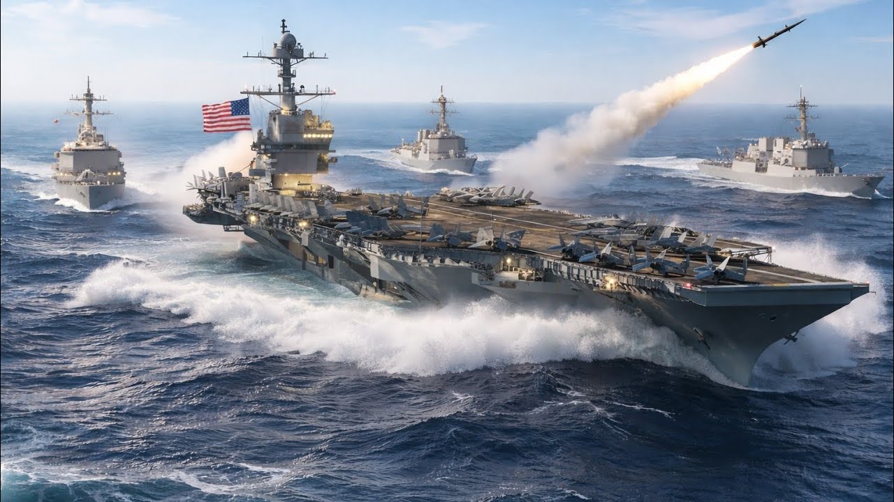 US-Iran Tensions Rise: USS Gerald R Ford (CVN-78) Aircraft Carrier on High Alert in Arabian Sea