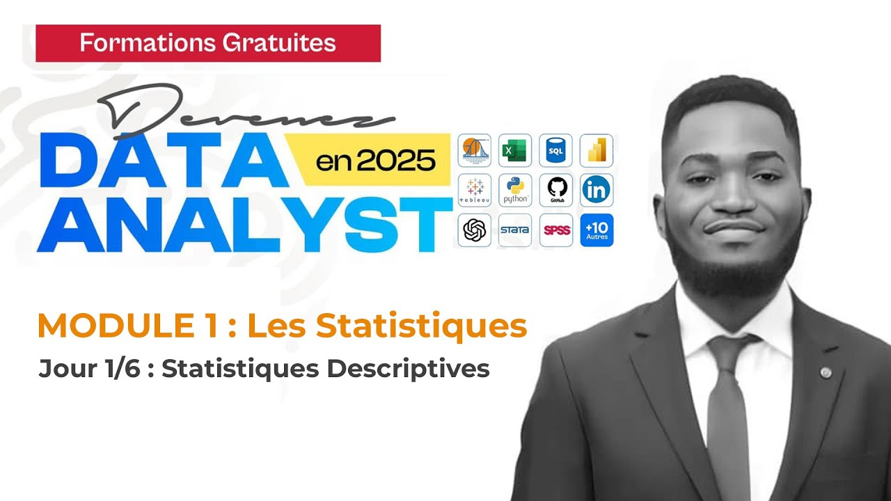 Les statistiques Descriptives Pour l'Analyse des Données - Leçon 1/6 - Oscar Aksanti