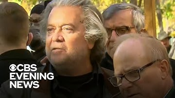 Former Trump adviser Steve Bannon surrenders to face charges