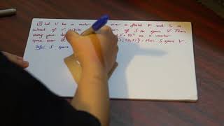 Linear Algebra 1(Math261)-Problem Solving Session 2
