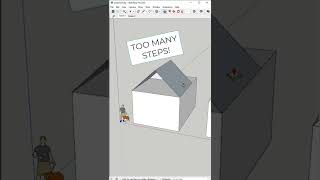 Easy SketchUp Roofs with Autofold! #shorts