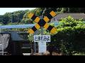 【踏切】松浦鉄道 構内踏切用の警報機がある第4種踏切 (Railroad crossing in Japan)
