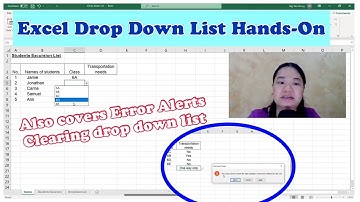 Excel Drop Down List (Information Error, Stop Error) | ExtoriesEP16 #Excel中英教程 #ExtoriesExcel CC中英