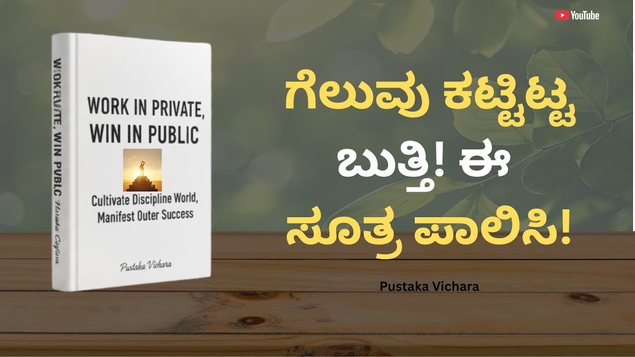 ಮೌನದಲ್ಲಿ ದೊಡ್ಡ ಗೆಲುವು: ಯಶಸ್ಸಿನ ಮೌನ ಶಿಸ್ತು (The Secret of Quiet Discipline)