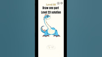 Draw one part level 23 Walkthrough easy and fast solution #dop #drawonepart  #shorts