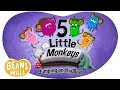 5 Little Monkeys Jumping on the Bed | Kids Songs | Beans in the Wall