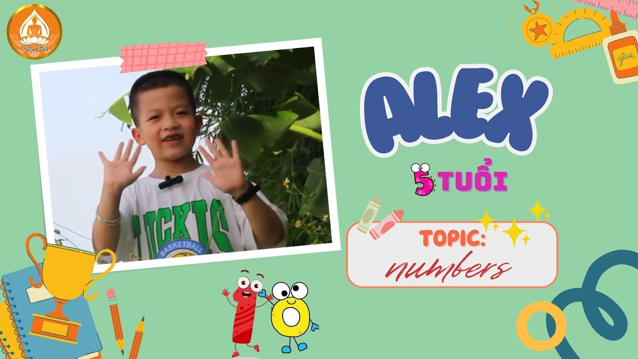 Alex | Topic: NUMBERS | English Class for Kids - YouTube