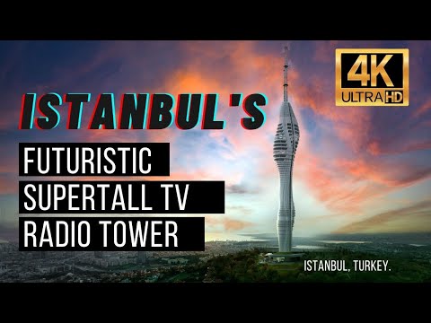 Video: Supertall Camlica TV En Radio Tower Naderen Voltooiing In Istanbul