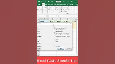 Excel Paste Special Tricks #microsoftexcel #exceltips #viral