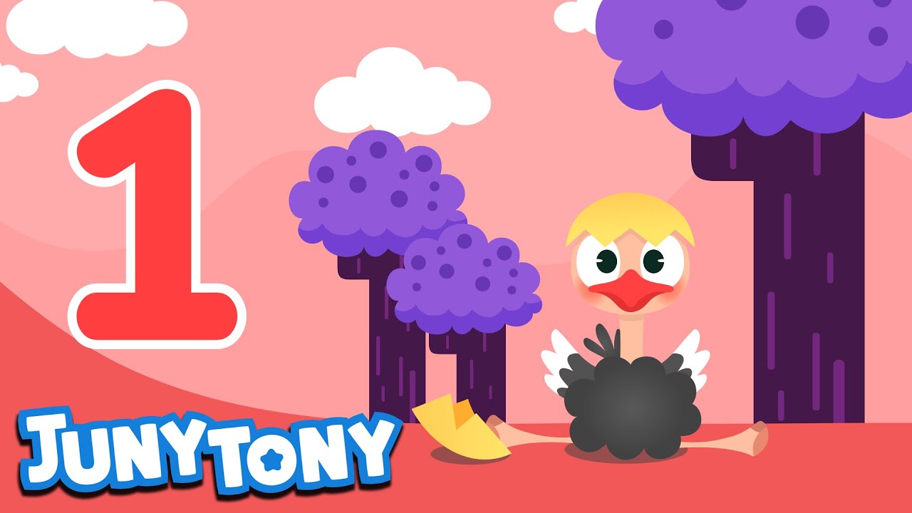 Numbers Junytony Learn Number One | One Ostrich from One Egg | Number Songs for Kids ...