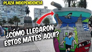 🇺🇾 Mates gigantes INVADEN Plaza INDEPENDENCIA #montevideo #uruguay