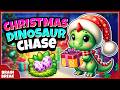 Christmas Dinosaur Chase | Brain Break For Kids | Freeze Dance Challenge | Fun Kids Movement Game