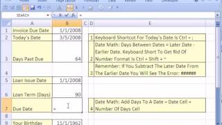 Celebrity 12 Excel Magic Trick #12  Date Math! Net Worth
