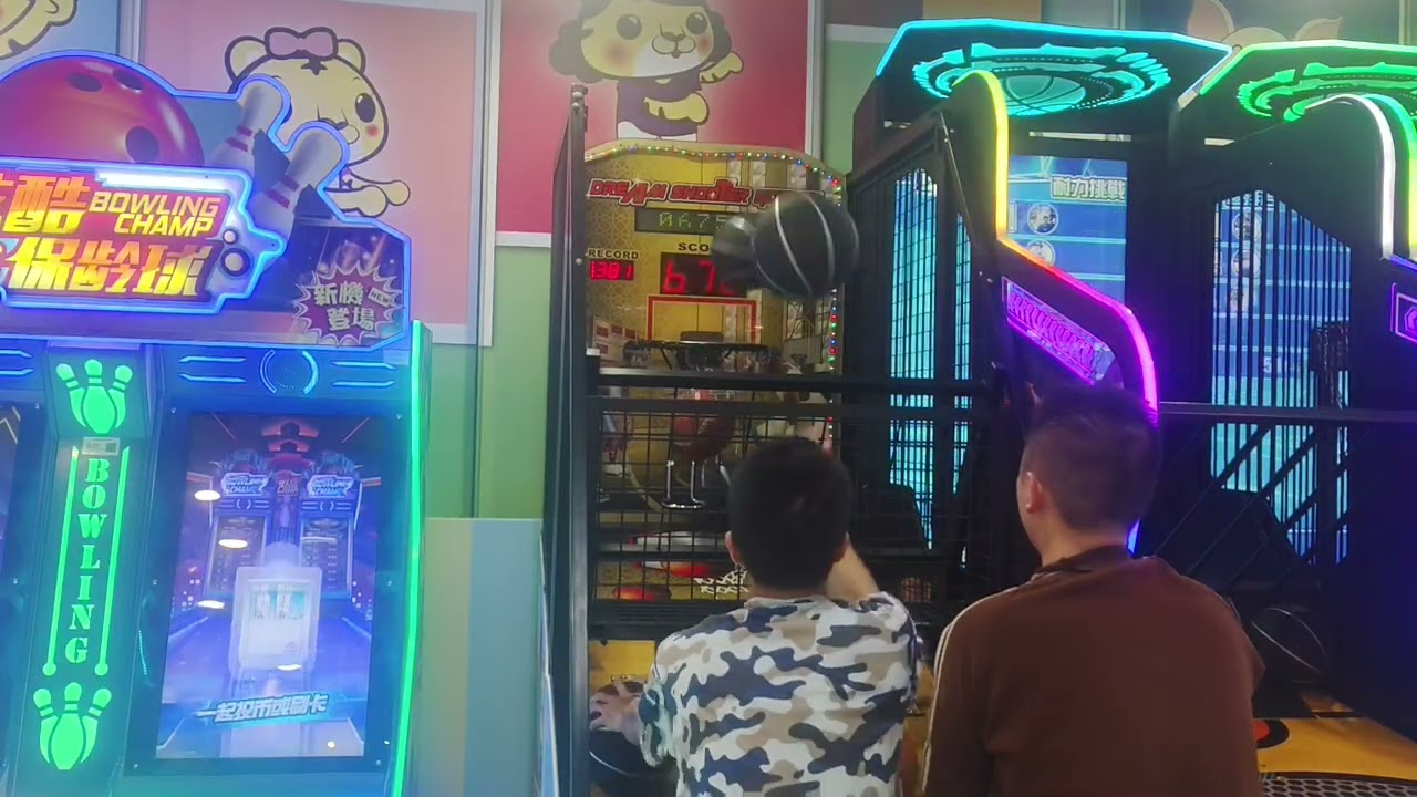 20260120@大坪林佳瑪老虎歡樂世界黃金飛洛絡力投籃機和@威的魔手頻道8顆🏀雙打二刷破千程度