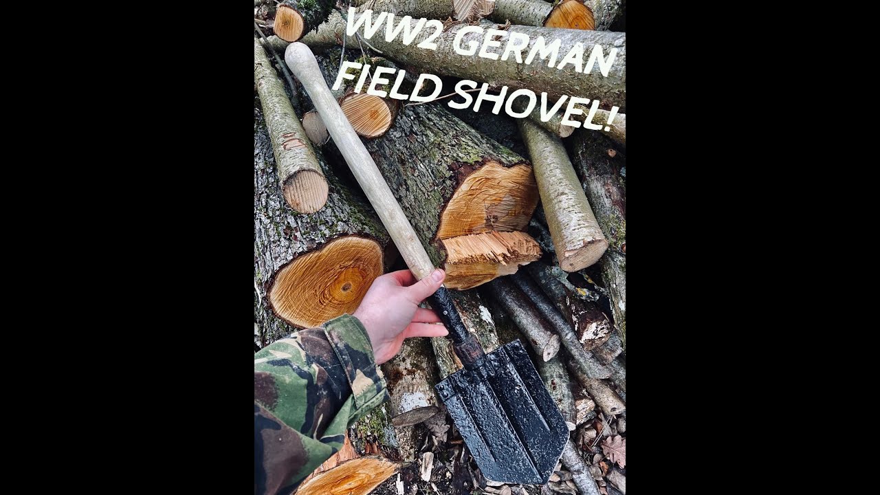 WW2 Kurland echo, German WWII Folding Shovel Klappspaten restoration!