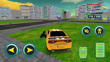 US Police Transform Robot Car Rhino Trailer