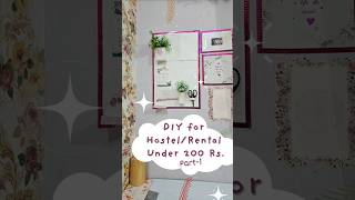 Hostel/Rental friendly DIY Makeover #diy #makeover #wall #hostel #rental #budget #easy #aesthetic
