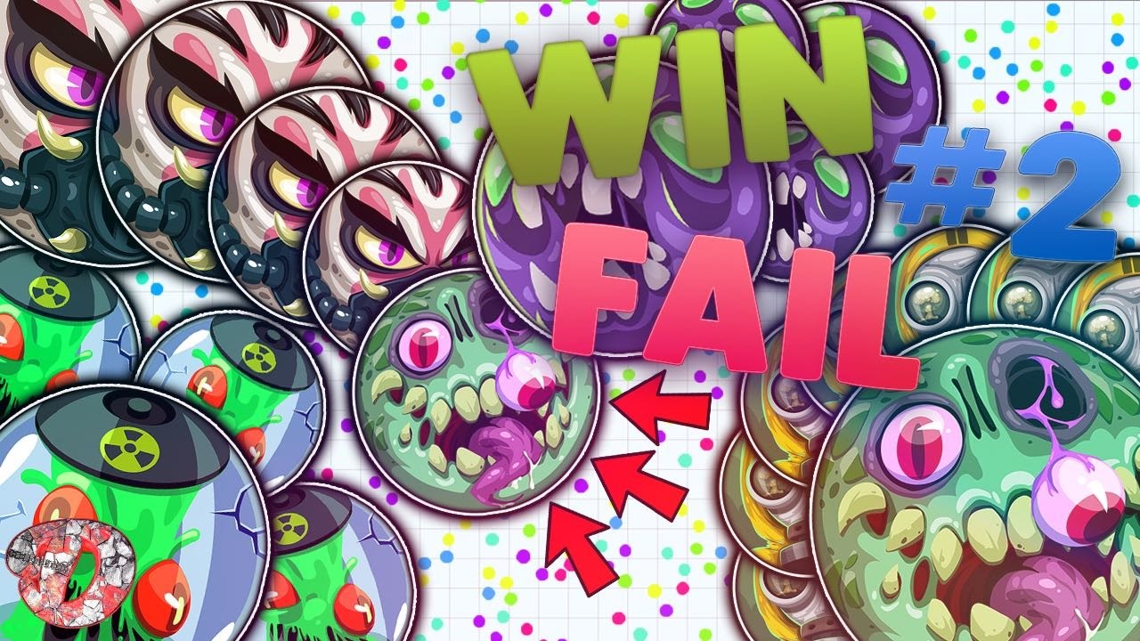 WIN/FAIL #2 LEGENDARY MASSIVE POPSPLIT! ULTRA INVERSE CANNONSPLIT!! / Agar.io