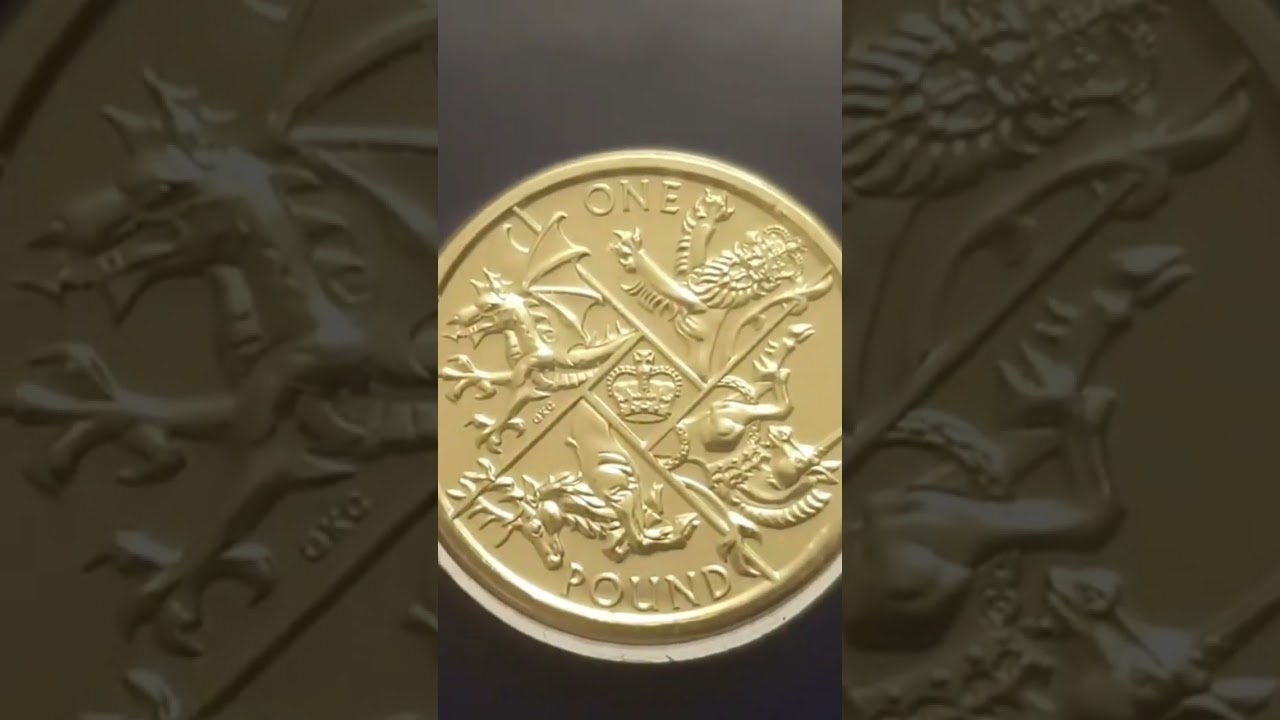 UK 2016 £1 Coin Last Round One Pound Coin 