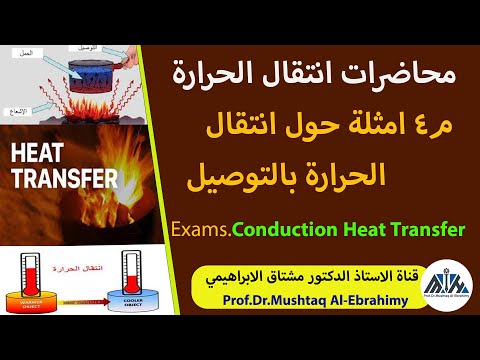 أمثلة حول انتقال الحراة بالتوصيل (Heat Conduction)