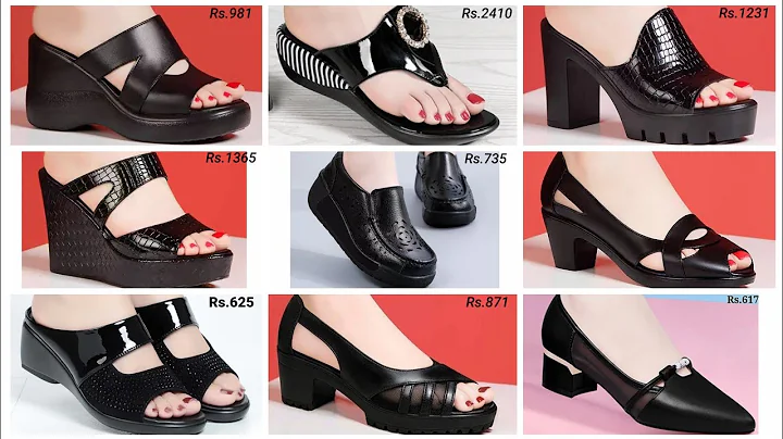 BLACK 🖤 COMFORTABLE STYLISH FOOTWEAR FOR WOMEN | BLACK SANDALS SHOES SLIPPERS - DayDayNews