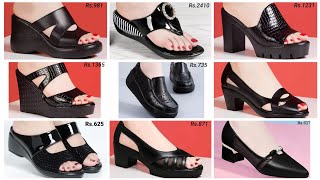 BLACK 🖤 COMFORTABLE STYLISH FOOTWEAR FOR WOMEN | BLACK SANDALS SHOES SLIPPERS screenshot 4