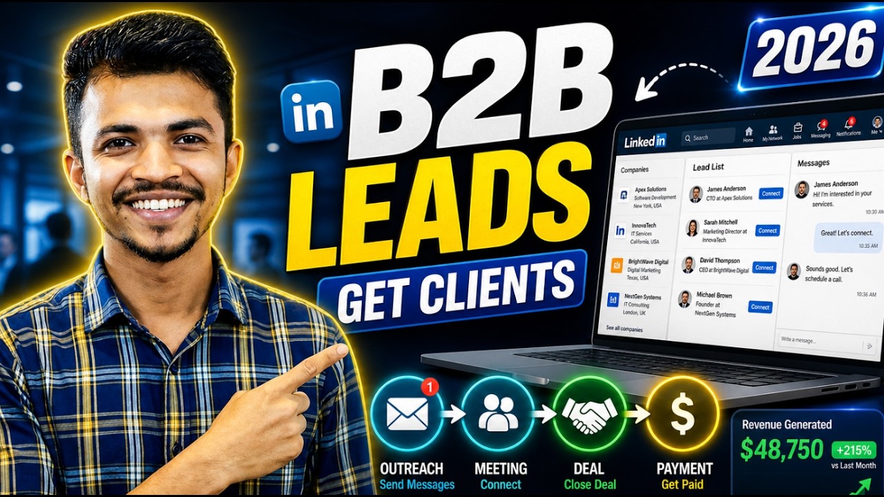 B2B Lead Generation Tutorial | How to Get Business Clients (2026) - YouTube