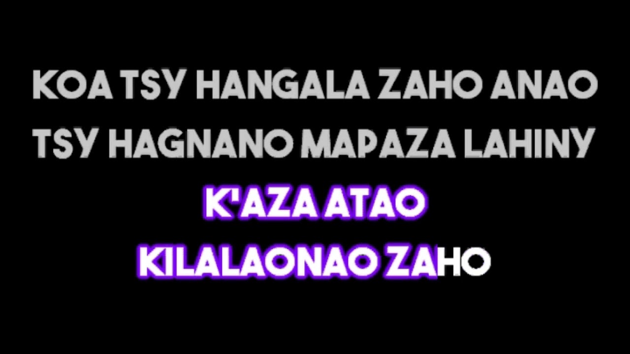 Jean Rigo Jean Rigo - Ambila zaho (KARAOKÉ) - YouTube