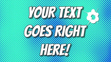 Cartoon Text - Customisable animated video loop