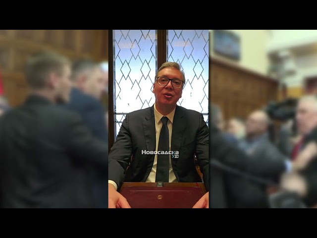VUČIĆ:NA DIVLjAČKO PONAŠANjE DELA POSLANIKA ODGOVORITI JOŠ VEĆIM RADOM,Srbija neće stati