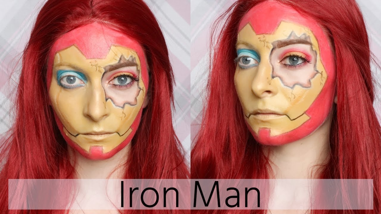 Iron Man Makeup | Marvel Avengers | Laura Nolan - YouTube