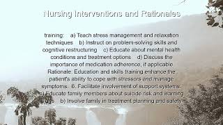 Nursing care plan for Risk of Suicide