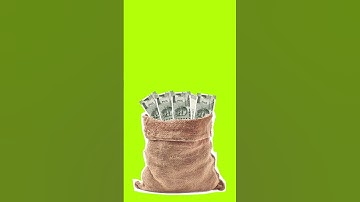 Cutout Indian Money Collect || Green Screen Footage