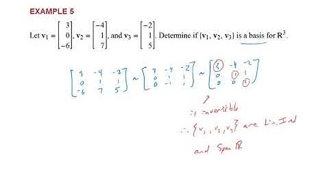 4.3 - Linearly Independent Sets & Bases