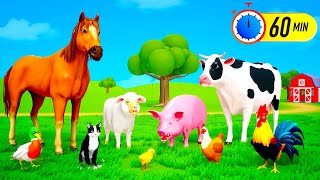 Country Cow Farm Videos - Funny Cows 1 Hour Videos Compilation | Dancing Cows Funny Videos 3D