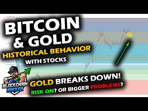 HISTORICAL BEHAVIOR of Bitcoin Price Chart and Stock Market vs Gold, as GOLD BREAKS DOWN TODAY