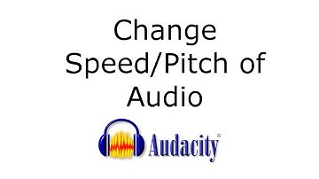 How to Change Speed/Pitch of an Audio Clip Using Audacity