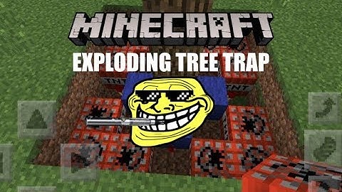 EXPLODING TREE TRAP | Minecraft Redstone Tutorial