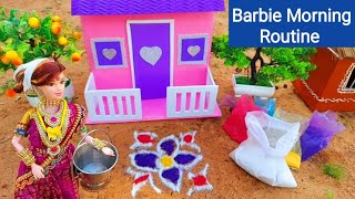 Maha Morning Routine 🌄||Barbie Morning Routine ||My Barbie Shows screenshot 4