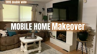 1999 mobile home makeover | #homeupdates #budgetmakeover #beforeandafter #homemakingqueen #makeover