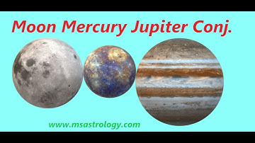 Moon Mercury Jupiter Conjunction. MS Astrology - Vedic Astrology in Telugu Series.
