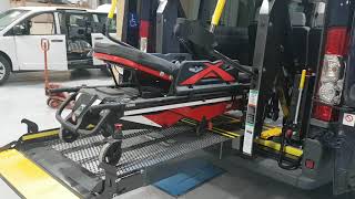 How to Load a Powered Stretcher into a Rear Lift Wheelchair Van | MoveMobility