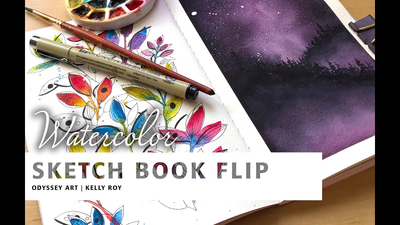 Sketchbook Flip - Strathmore 500 Series Watercolor Travel Journal 