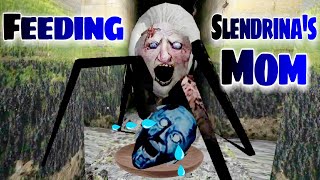 Granny Sewer Escape But Feeding Slendrina's Mom With Granny's Frozen Head