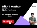 SQL Made Easy: Part 1 - Creating Databases, Tables, and Mastering Basic Queries