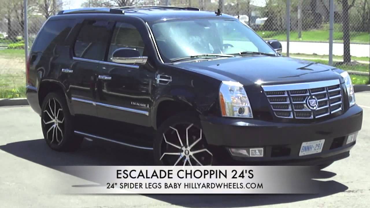 HILLYARD CUSTOM RIM&TIRE CADILLAC ESCALADE 24 INCH CUSTOM RIMS STARR 30...