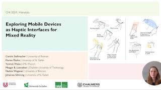 Exploring Mobile Devices as Haptic Interfaces for Mixed Reality  - CHI 2024